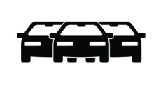 icon of three cars